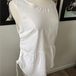 Soya concept, White Sleeveless tank top, size medium